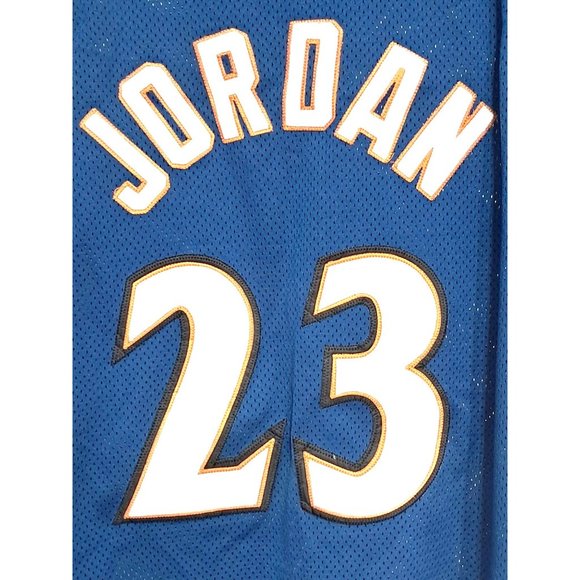 Vintage Jersey Michael Jordan #23 Nike Team NBA Basketball Wizards Blue Mens Siz - Picture 1 of 11